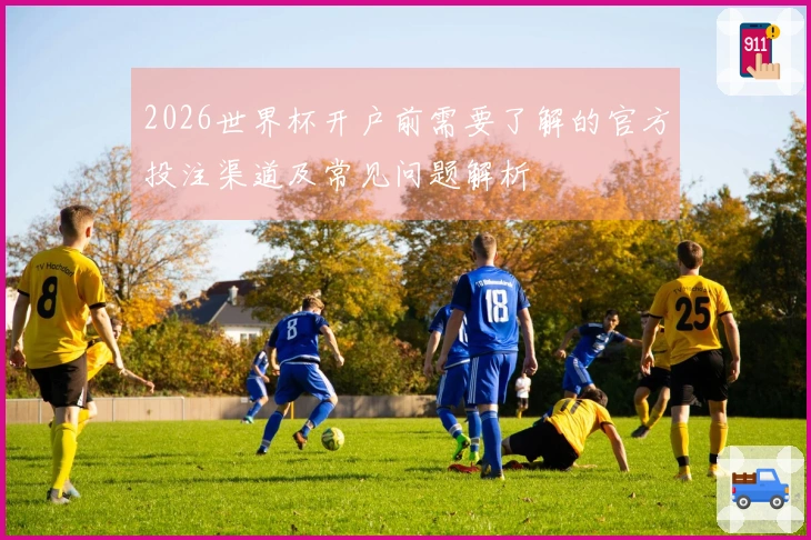 2026世界杯开户前需要了解的官方投注渠道及常见问题解析