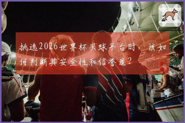 挑选2026世界杯买球平台时，该如何判断其安全性和信誉度？